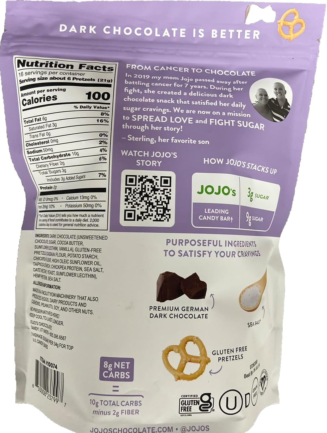 Dark Chocolate Covered Pretzels - Image 3