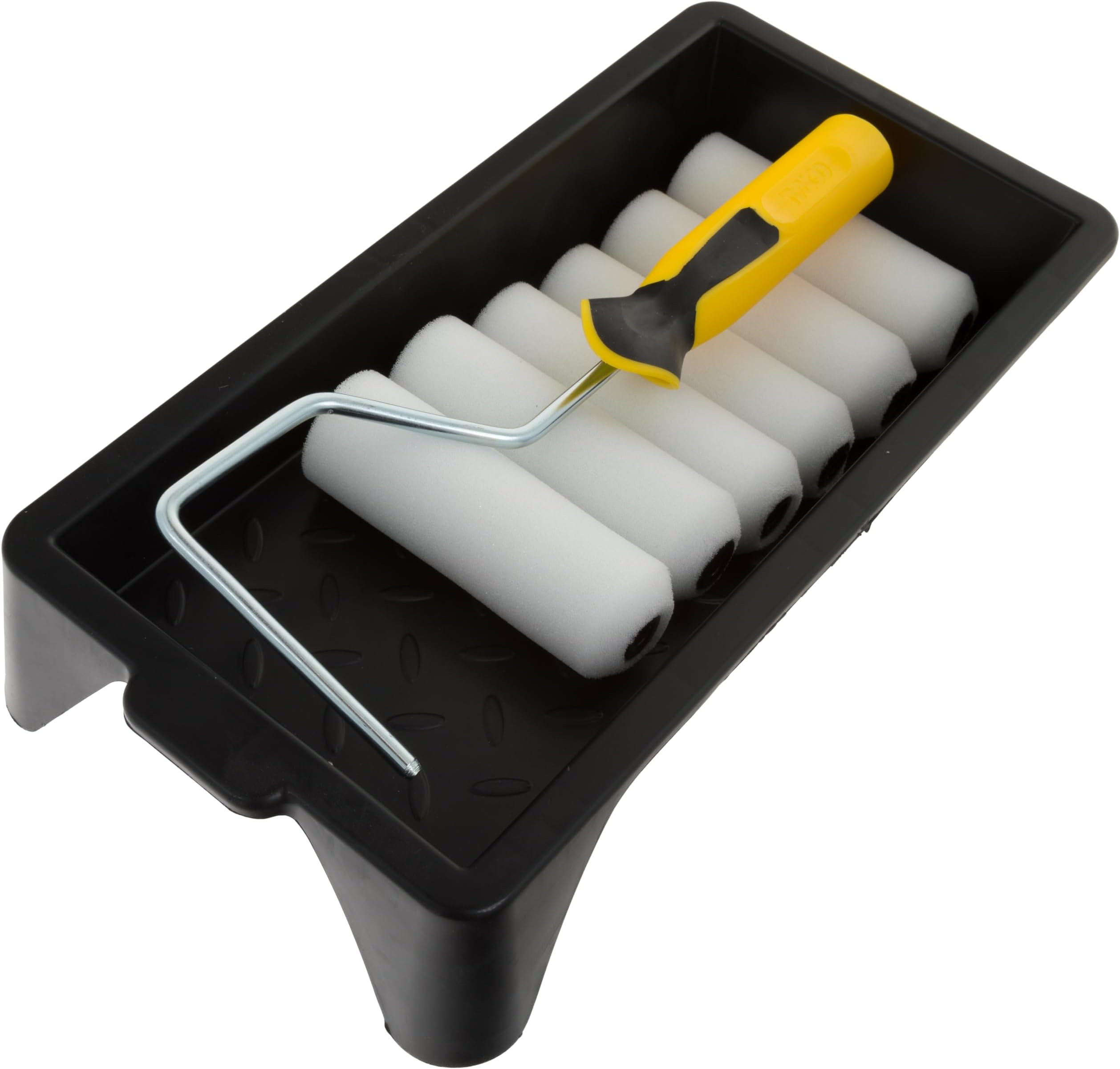 CORAL 43401 Easy Coater Paint Mini Roller Kit with High Density Foam Covers for Gloss 8 Piece Pack Set