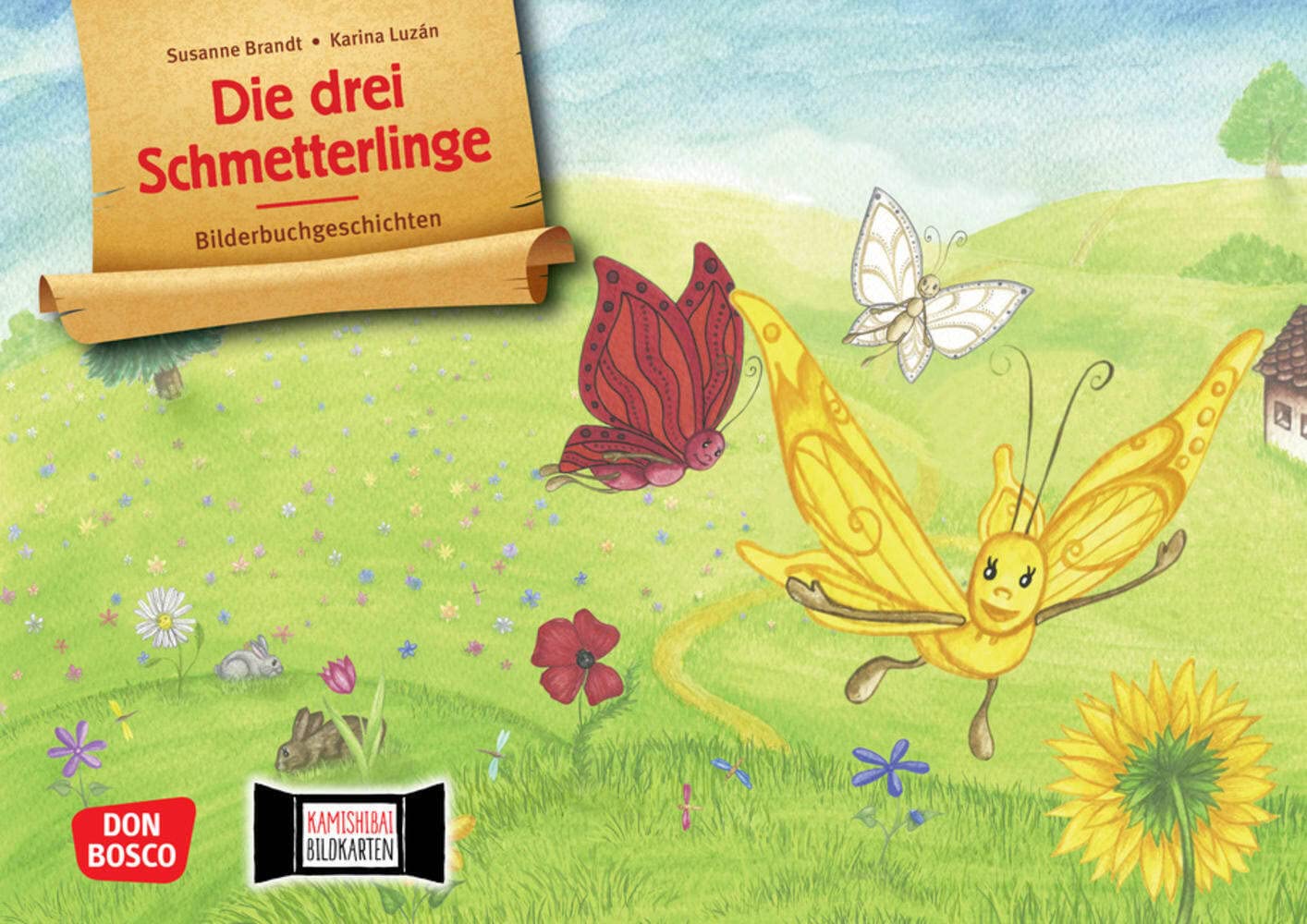 Die drei Schmetterlinge. Kamishibai Bildkartenset.: Entdecken - Erzählen - Begreifen: Fabeln.