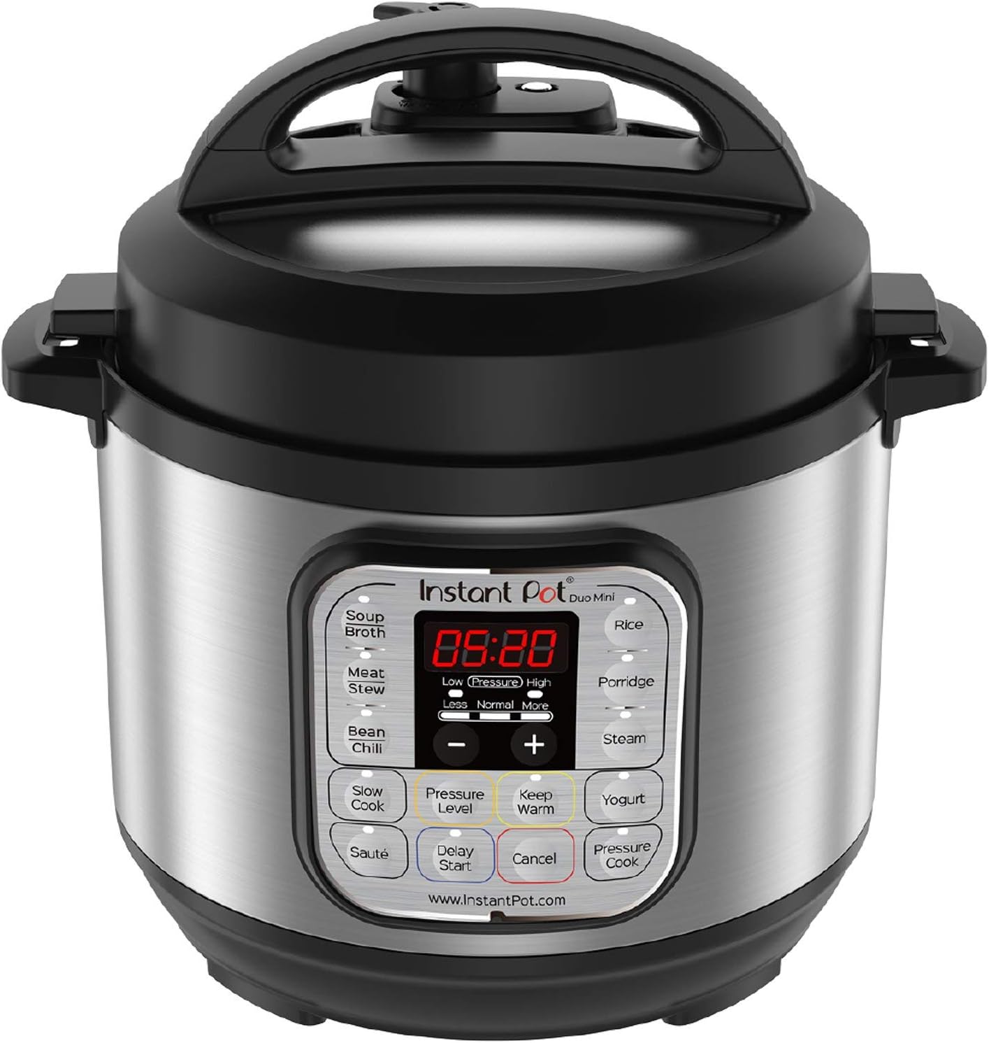 Instant Pot Duo Mini 3 Qt 7-in-1 Multi- Use Programmable Pressure Cooker, Slow Cooker, Rice Cooker, Steamer, Saute, Yogurt Maker and Warmer (Renewed)