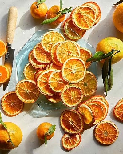 Miniatura 5 de Rebanadas de naranja seca deshidratada  Ruedas de naranja  45 porciones aproximadamente  100% natural sin azúcares añadidos  Para cócteles, hacer
