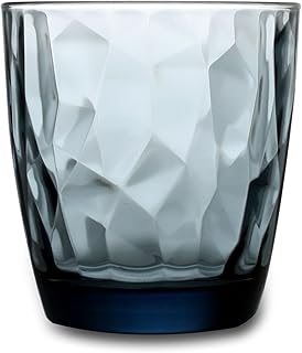 6 niebieskich szklanek do wody o diamentowym wyglądzie 12 cl. Art. 3,50220