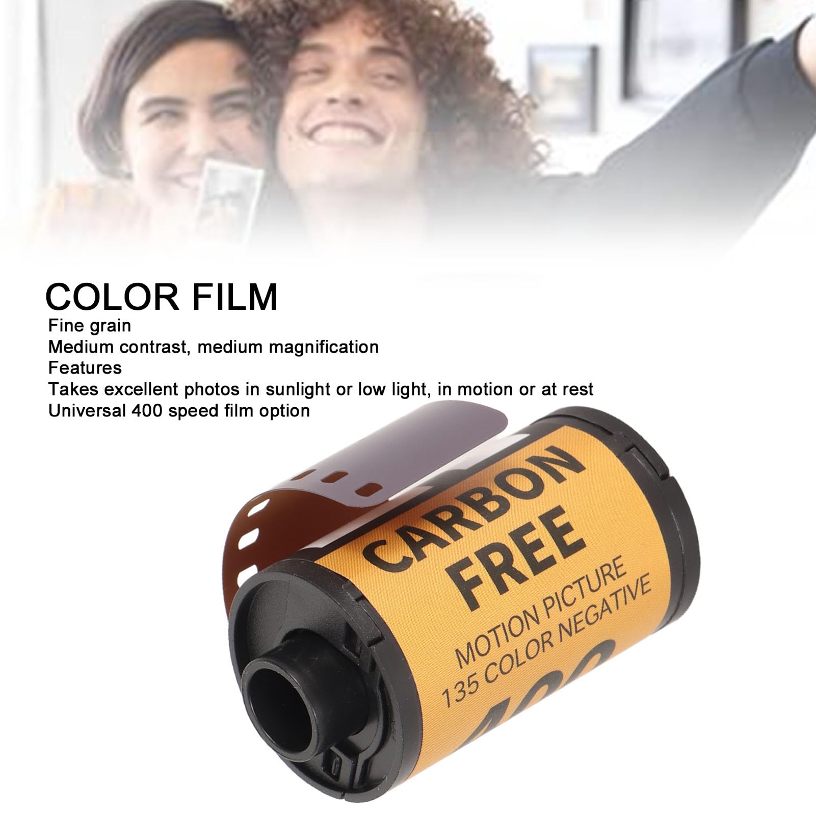 XHTLLO 35mm Color Film for 135 Cameras, 18 Exposures ISO 320-400 Fine Grain Wide Exposure Latitude, High Clarity Premium Picture Quality, Suitable for Sunlight or Low Light Conditions