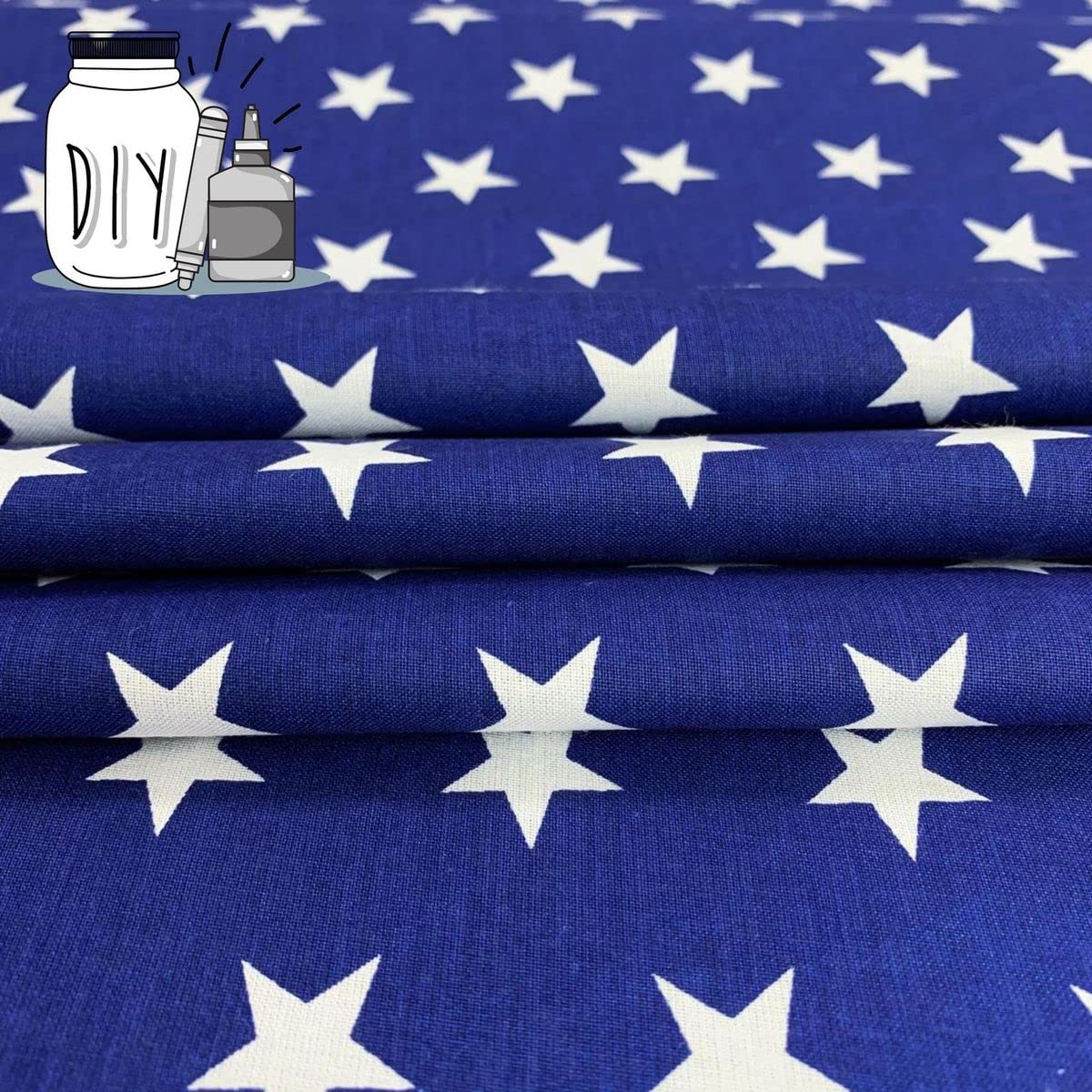 Baumwollstoff In Marineblau & Elfenbein – Streifenmuster, 1 Meter, Perfekt Für Nähen & Handwerk Baumwollstoff In Marineblau & Elfenbein – Streifenmuster, 1 Meter, Perfekt Für Nähen & Handwerk