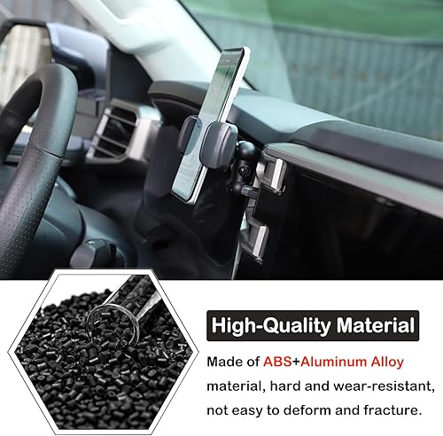 Miniatura 3 de Soporte de teléfono para tablero de automóvil compatible con Toyota TundraSequoia 2022-2023 para consola central de automóvil, clip para panel de