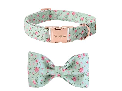 Unique style paws Collar de perro con pajarita desmontable