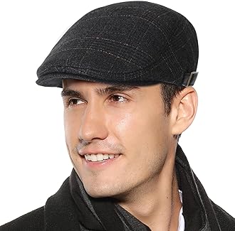 SumoluxMens Newsboy Cap Winter Beret Hat Cabbie Flat Cap