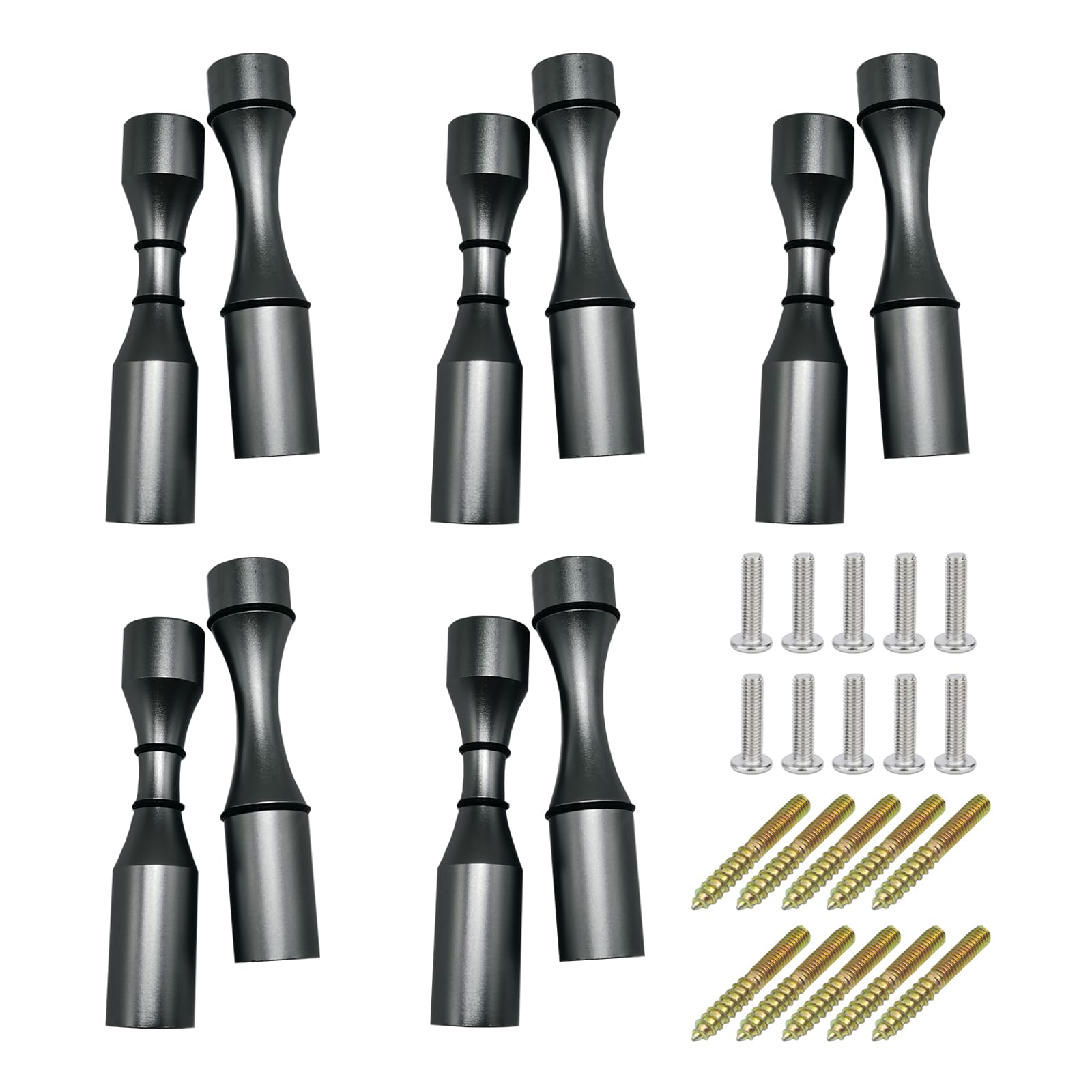 Beasygocean Wine Bottle Wall Pegs 5 Bottle Matte Gray Single Vino Pin for Drywall or Wood Surfaces