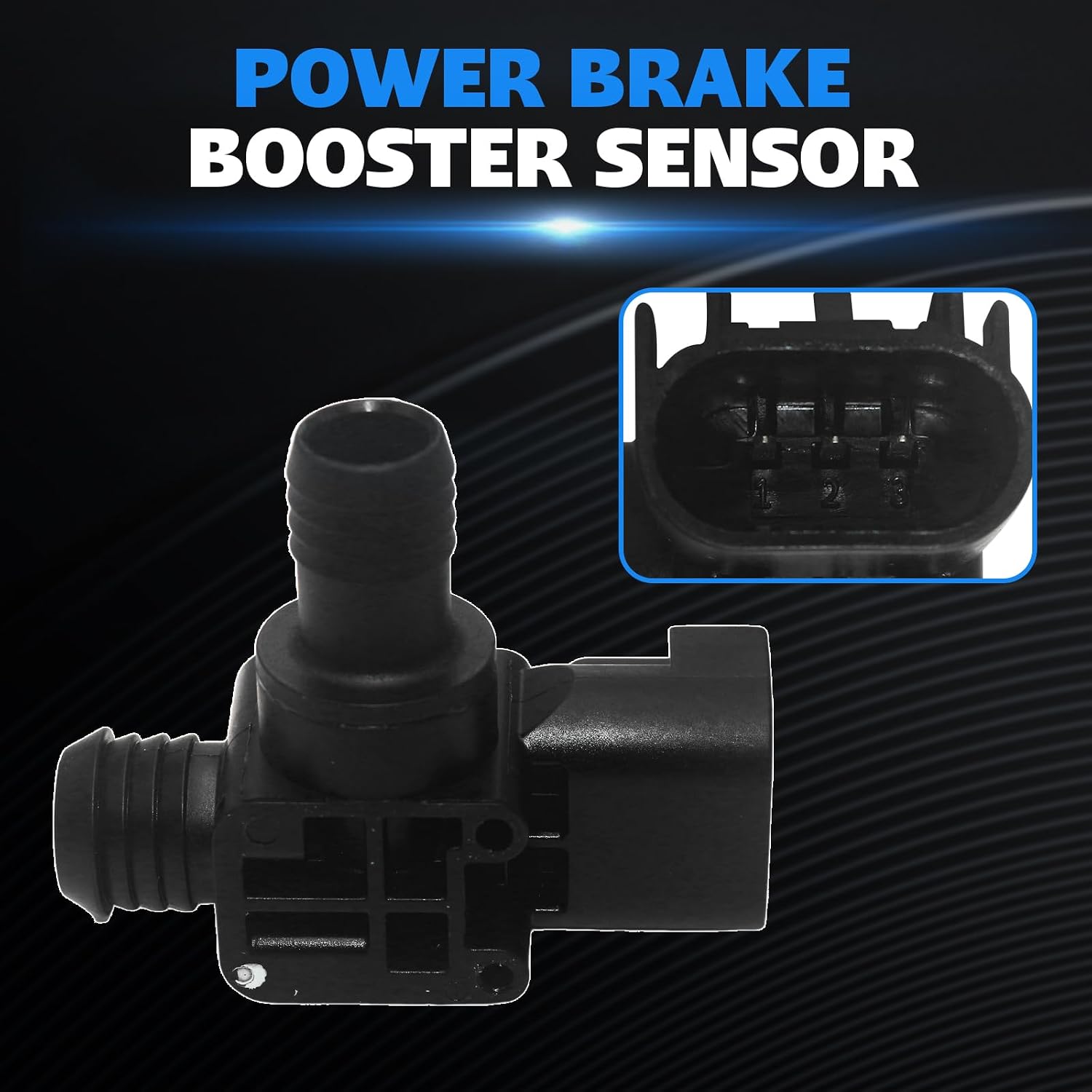 68053596AA Power Brake Booster Sensor for Chrysler 300 Town & Country 2011-2020 Dodge Challenger Charger Dart Durango Grand Caravan Jeep Gladiator Grand Cherokee WK2 Wrangler JL Ram1500 2013-2020