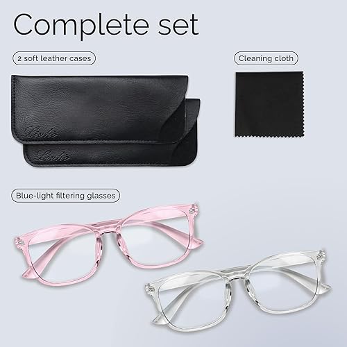 Miniatura 8 de Livho Gafas de Luz Azul de Alta Tecnología - Gafas de Computadora con Bloqueo Avanzado de Luz Azul - Protección contra la Fatiga Visual y UV