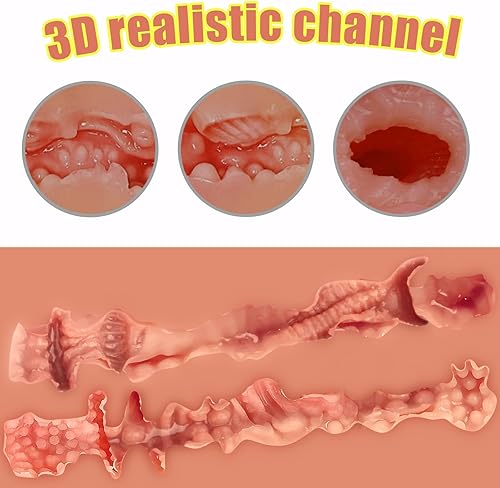 Miniatura 3 de 6.1 LB Brown Male Masturbator,Big Butt Pocket Pussy with Vagina Anal Sex Stroker, Lifelike Skin Sex Toy for Men