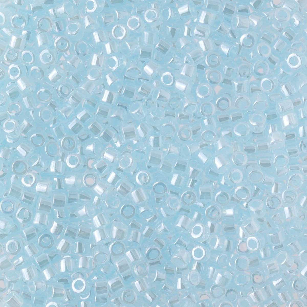Miyuki Delica Seed Beads Bundle: Size 11/0, Green Blue Opaque Luster Palette Collection DB238, DB239, DB257 - 3 Tubes of 7.2 Grams ea