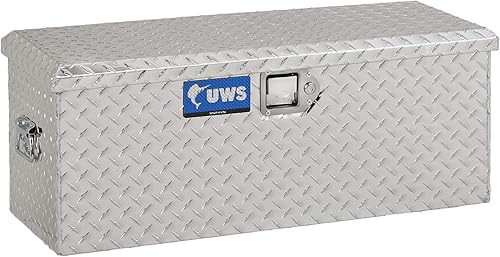 Miniatura 1 de UWS EC20061 Caja de almacenamiento de herramientas de aluminio para pared pesada de 36 pulgadas, tapa rígida de núcleo