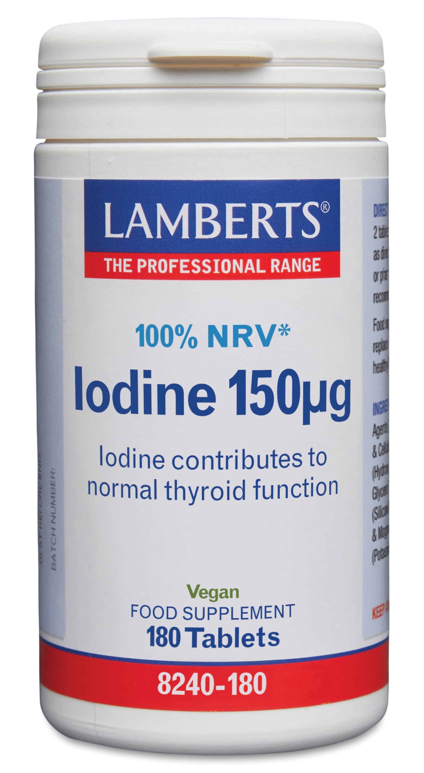Lamberts Iodine 150µg 180 Tablets X 6