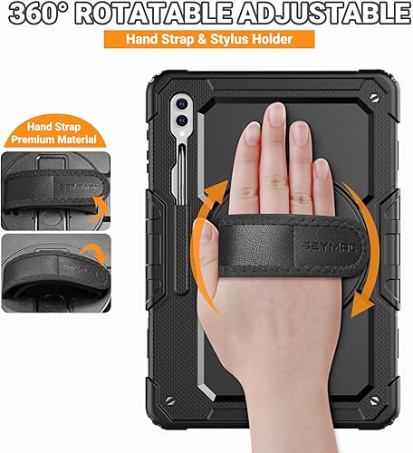 Miniatura 76 de SEYMAC Funda para Samsung Galaxy Tab S10 Lite/S10 FE/ S9 FE/ S9 5G (10.9''/11''), resistente a prueba de golpes con protector de pantalla, soporte
