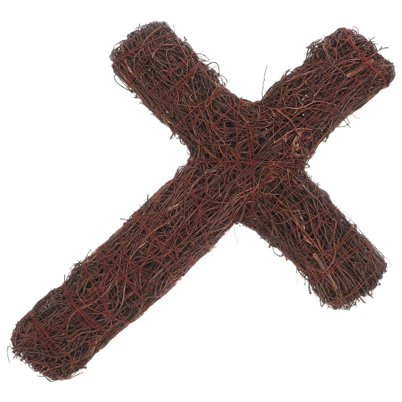 Cabilock Couronne en rotin rustique tissée à la main pour projets de bricolage, design léger pour suspension facile pour Halloween, Pâques, mariages et décoration de la maison