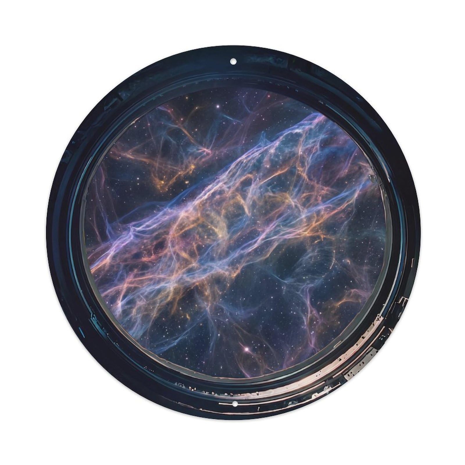 Wispy Nebula Tendrils View Metal Tin Sign