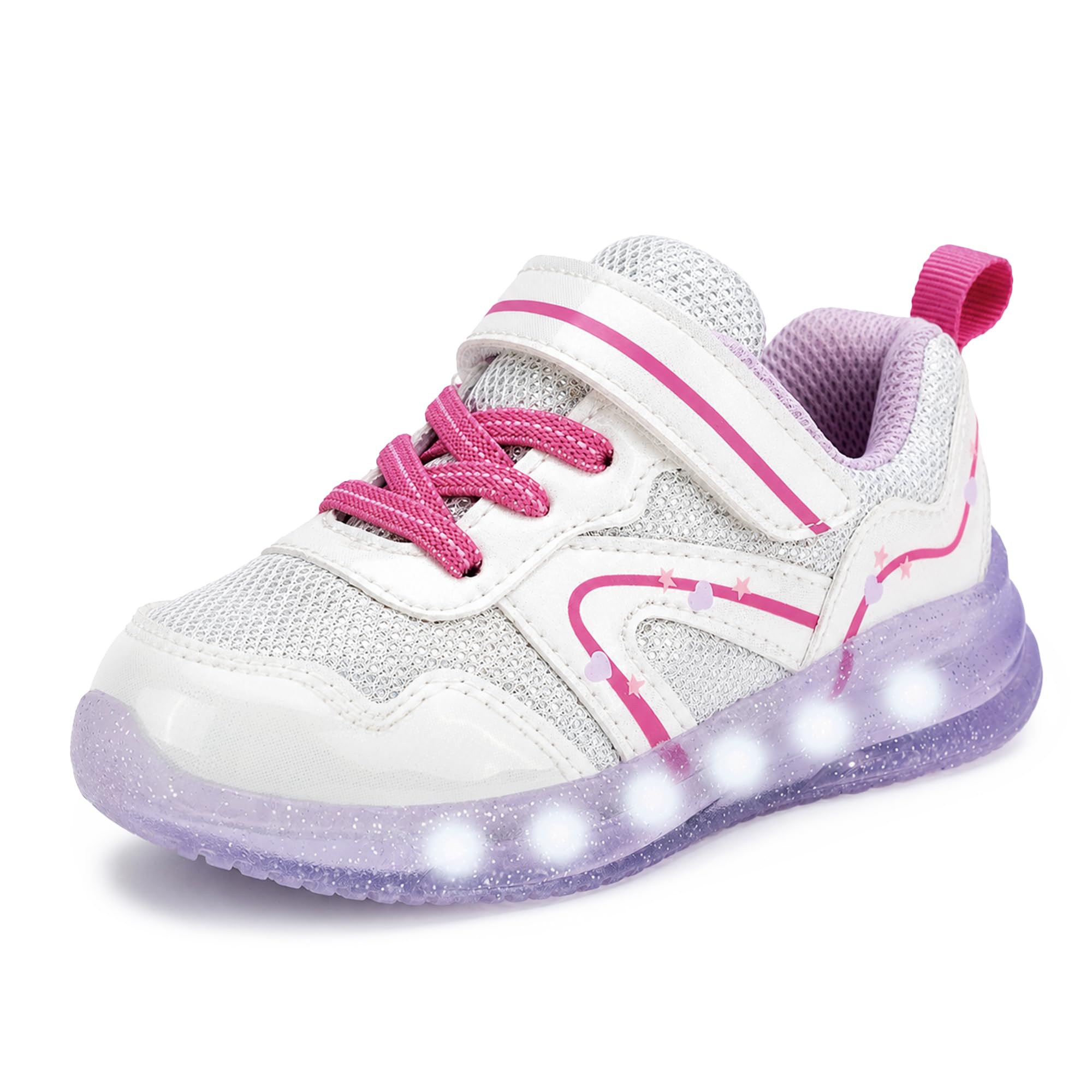 AMZZPIK Zapatos para niños pequeños con luz LED para niños y niñas