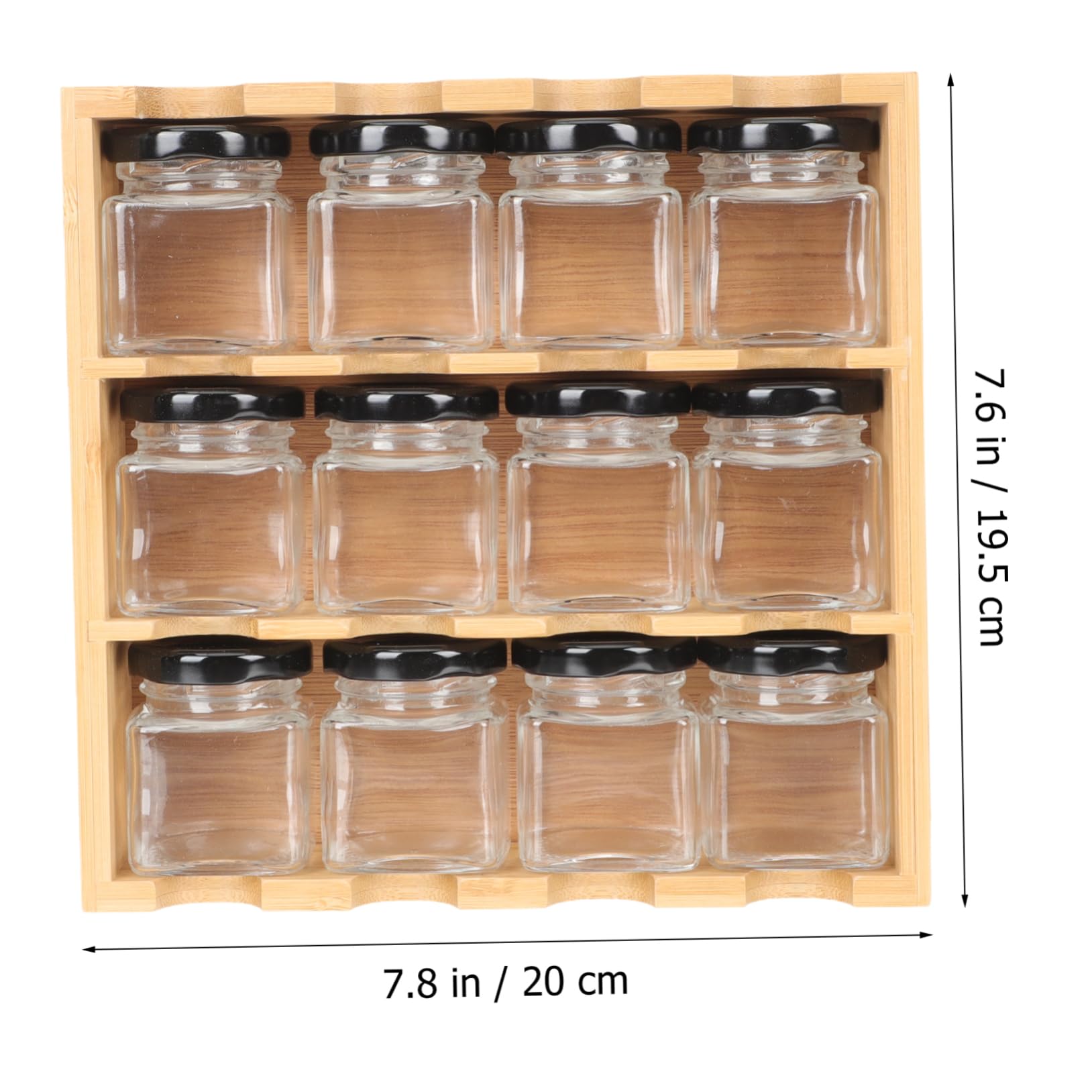 COLLBATH 1 Satz Multifunktionales Holz Gewürzregal für Küchenaufbewahrung | Mehrstufige Struktur, für Gläser und Behälter, Große Kapazität, Vielseitige Organisation im Schrank