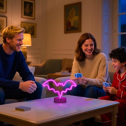 Miniatura 9 de Luz de neón con base de neón, luces de noche, decoración de pared, decoración del hogar, luz led