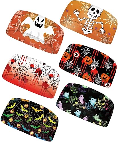 Forchrinse Girasol con texto impreso, 6 piezas, diadema deportiva para sudar suave y elástica, bandas para el cabello, unisex, para deportes al aire