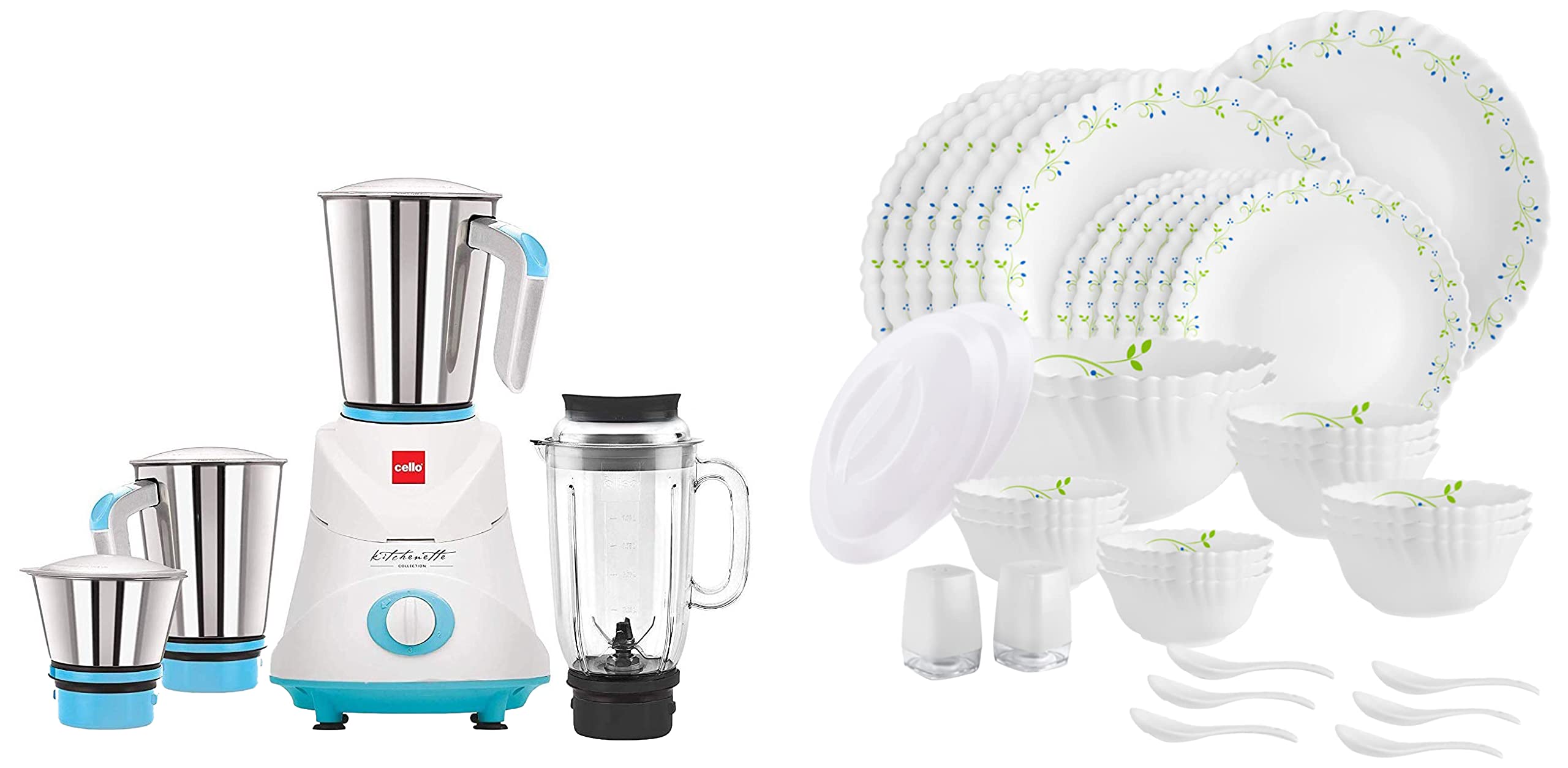 See full amazon price history chart for Cello GNM_Elite Mixer Grinder, 500W, 3 Stainless Steel Jar and 1 Juicer Jar (Blue) & cello tropical lagoon 37 pcs dinner set Cello GNM_Elite Mixer Grinder, 500W, 3 Stainless Steel Jar and 1 Juicer Jar (Blue) & cello tropical lagoon 37 pcs dinner set (B08PBR6VNR) Amazon Price History, Amazon Price Tracker