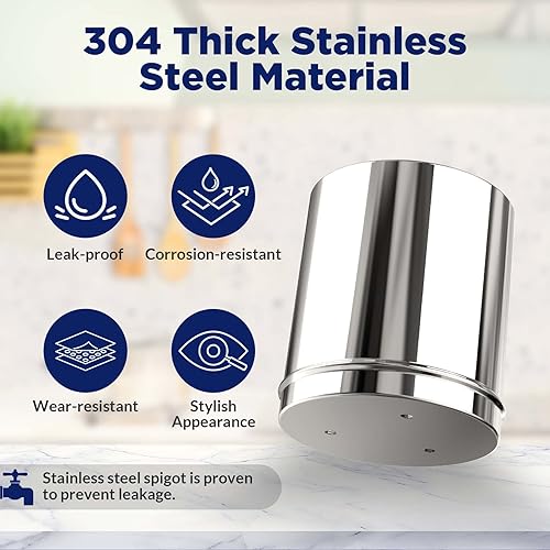 Miniatura 8 de Membrane Solutions Sistema ULTRAVIOLETA de la filtración del agua de la encimera con el sistema de filtro de agua de la gravedad