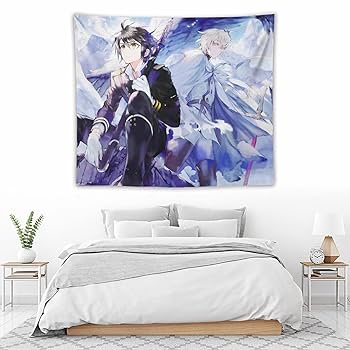 Amazon.co.jp: タペストリー おしゃれ 百夜優一郎 百夜 ミカエラ
