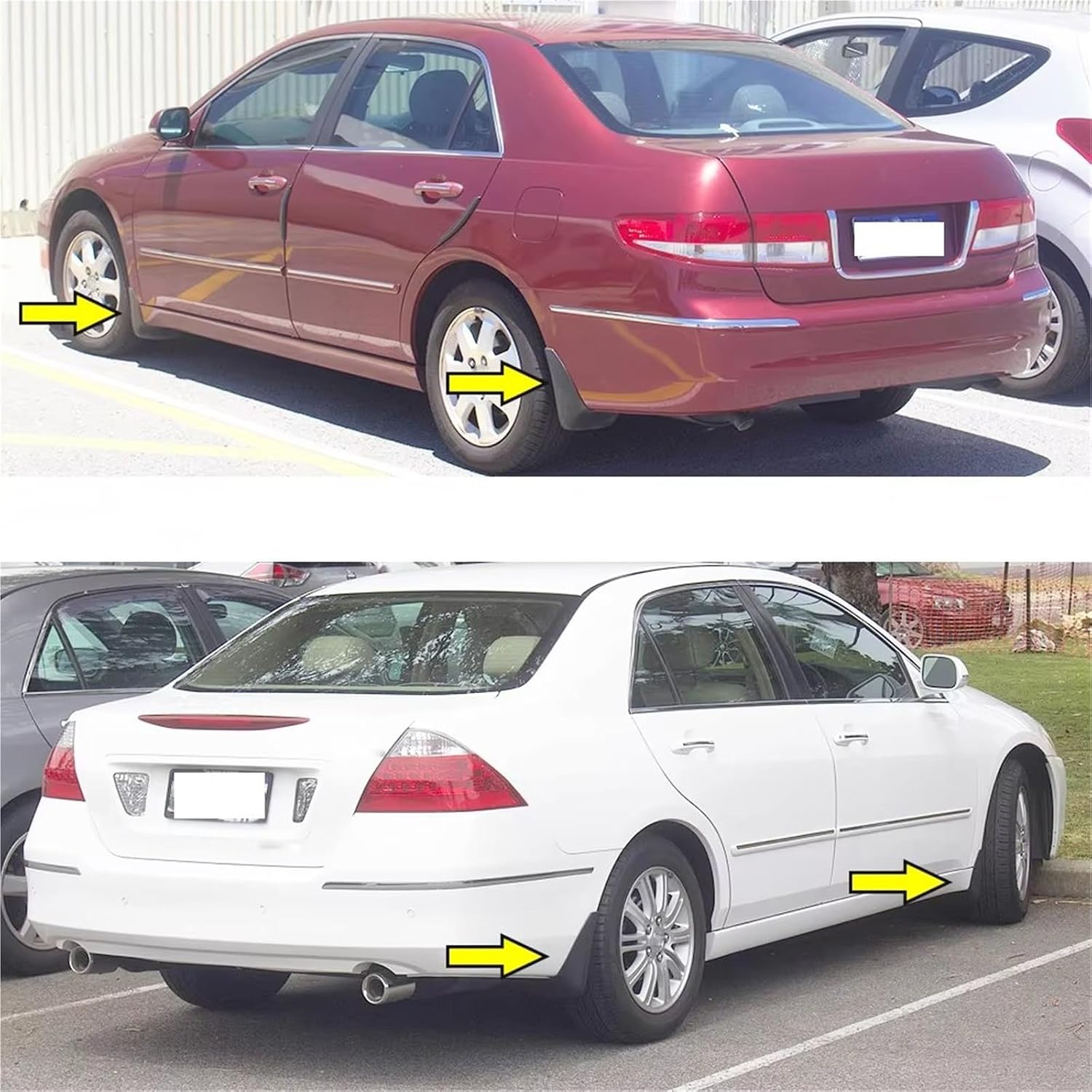 mudflaps for Accord for Inspire 4dr Sedan 2003-2007 Front Rear Mud Flaps Fit Mudflaps Splash Guards