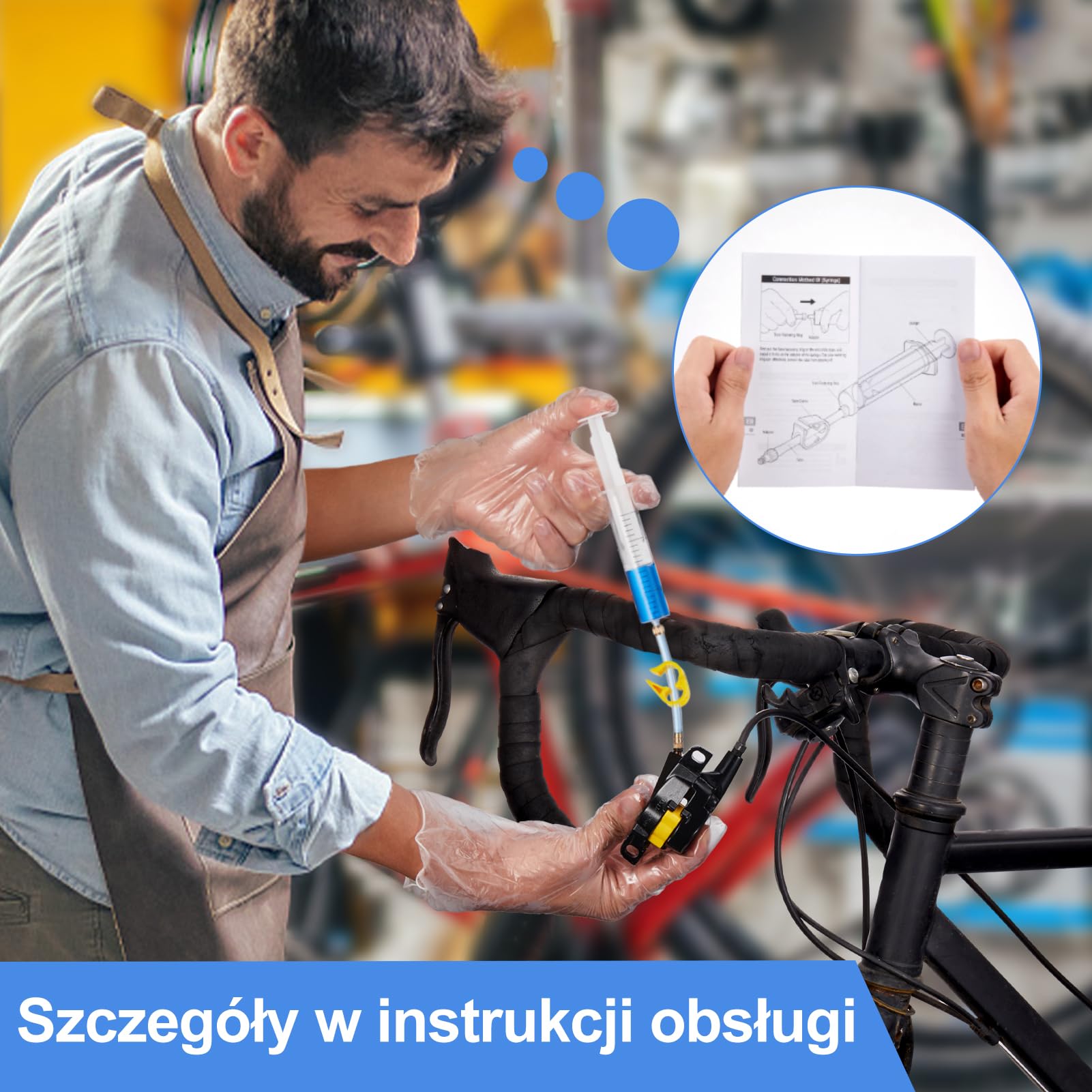 CHUMXINY Zestaw do Odpowietrzania Tarczowych Hamulców MAGURA, Zestaw Zawiera Wysokowydajny Płyn Hamulcowy Mineralny (120 ml)