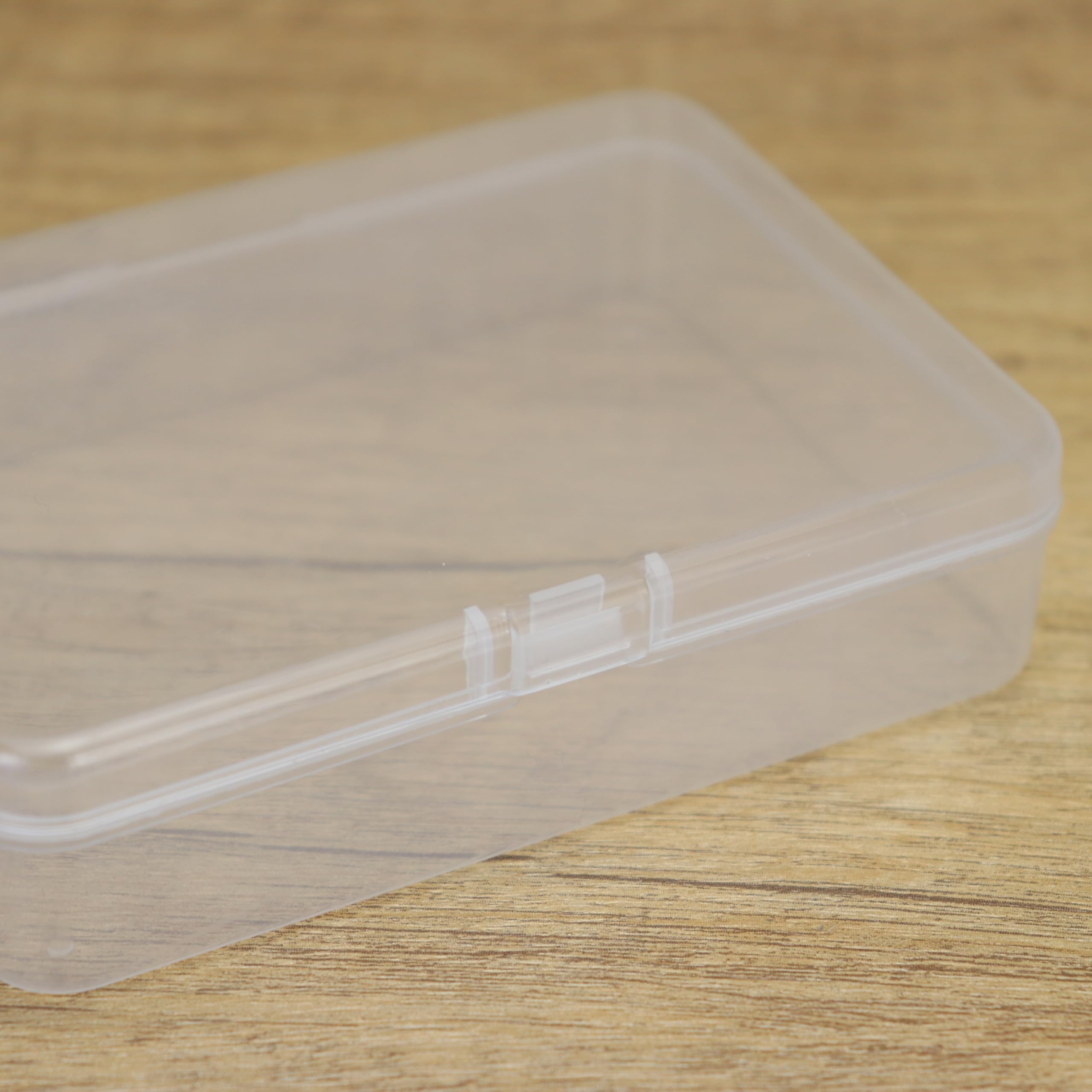 QWORK® Set di 48 Scatole in Plastica con Coperchio - 45x45x20 mm - Scatoline Trasparente per Perline, Semi, Gioielli e Altro