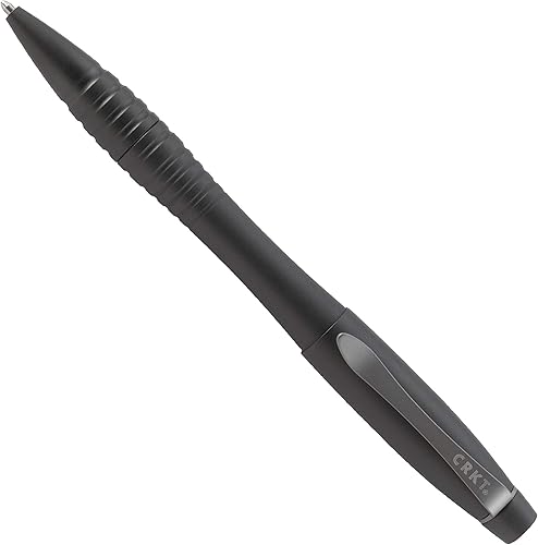 Vista 12 de CRKT Williams Tactical Pen 2: Low Profile, EDC Self Defense Survival Bolígrafos hechos de aluminio anodizado negro con cartucho de tinta Fisher