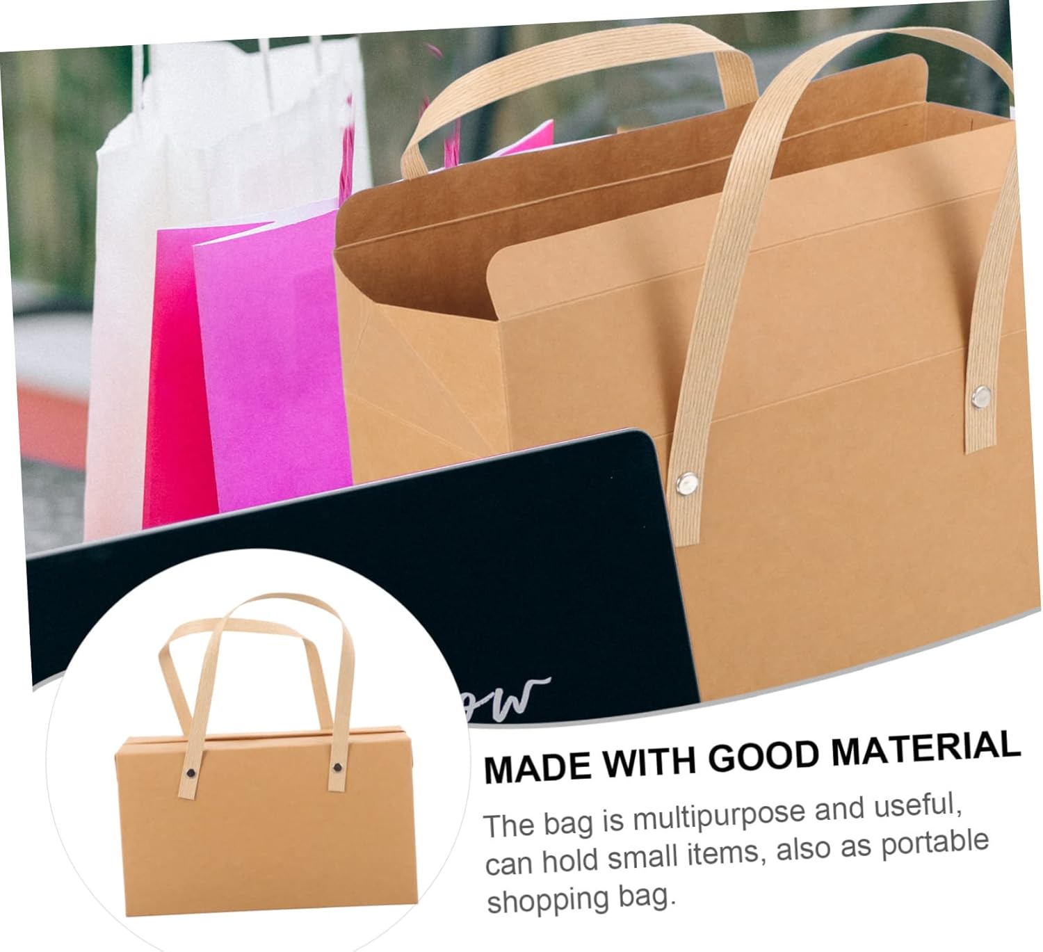 FOMIYES Handheld Flower Box Festival Bag Delicate Wrapping Bag Large Capacity Perfect for Party Travel