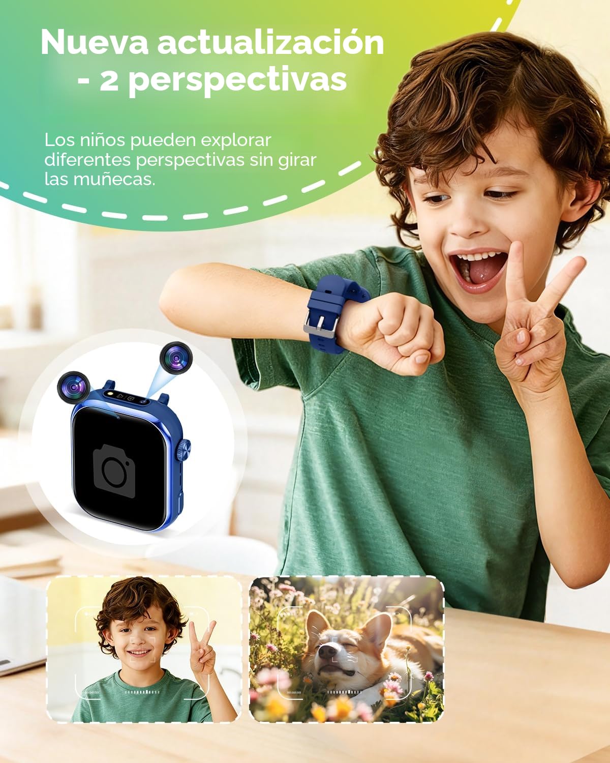4G Reloj Inteligente Niño, 1.83'' HD Smartwatch Niños con GPS y Llamadas, Videollamadas, Chat de Voz, Modo Escuela, Doble Cámara, Monitor de Sueño, Podómetro, Despertador IP68 para Niñas Niños Azul