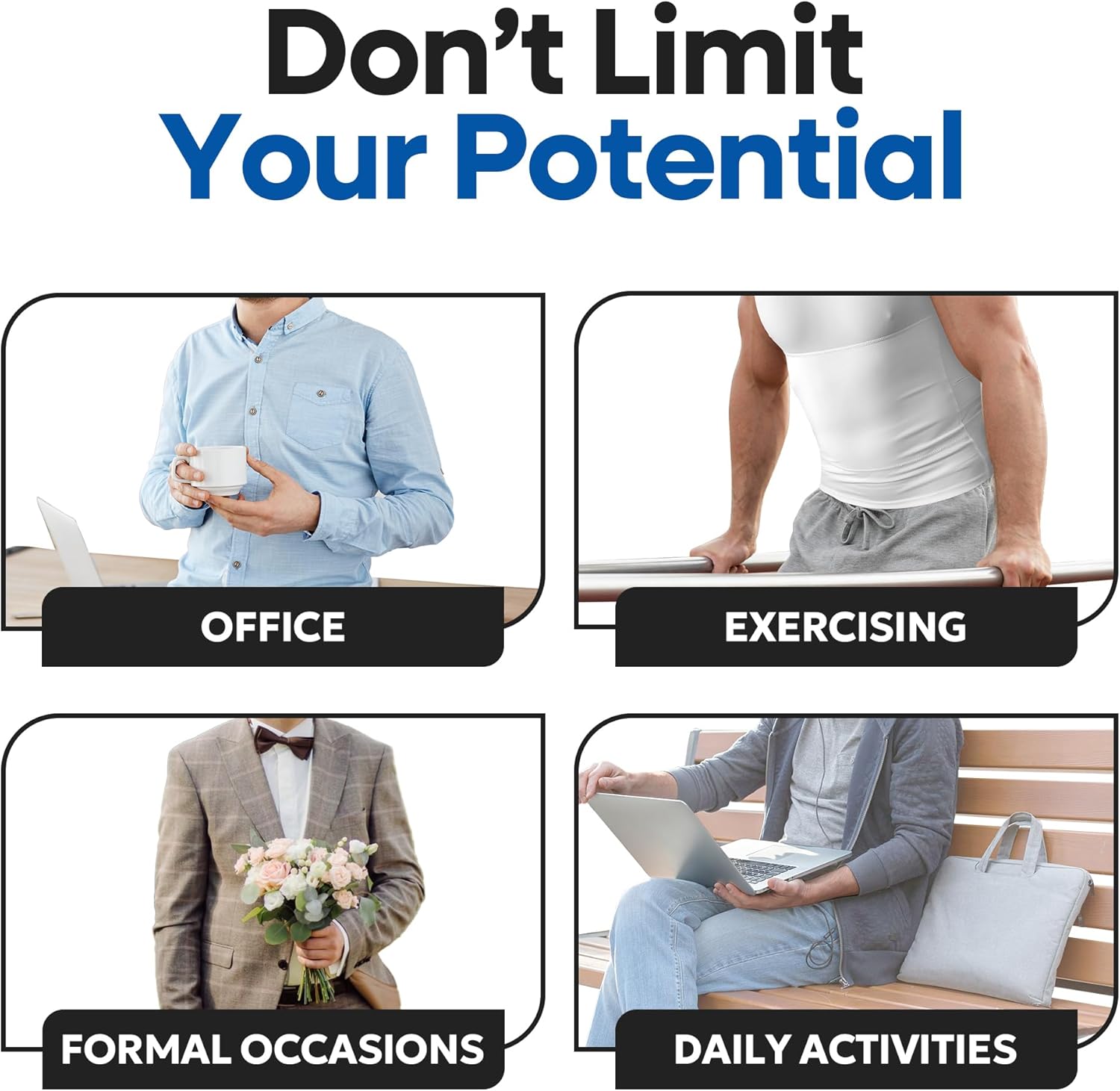 ARMSTRONG AMERICA Compression Shirt for Men | Gynecomastia Compression Tank Top Men | Mens Shapewear Compression Shirts - Image 8