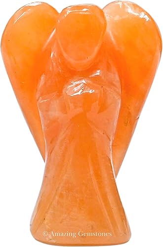 Miniatura 31 de Amazing Gemstone Ángel de Ojo de Tigre - Ángel de Cristal de Ojo de Tigre y Figurillas de Ángel Guardián de Bolsillo de Cristal (4 pulgadas)