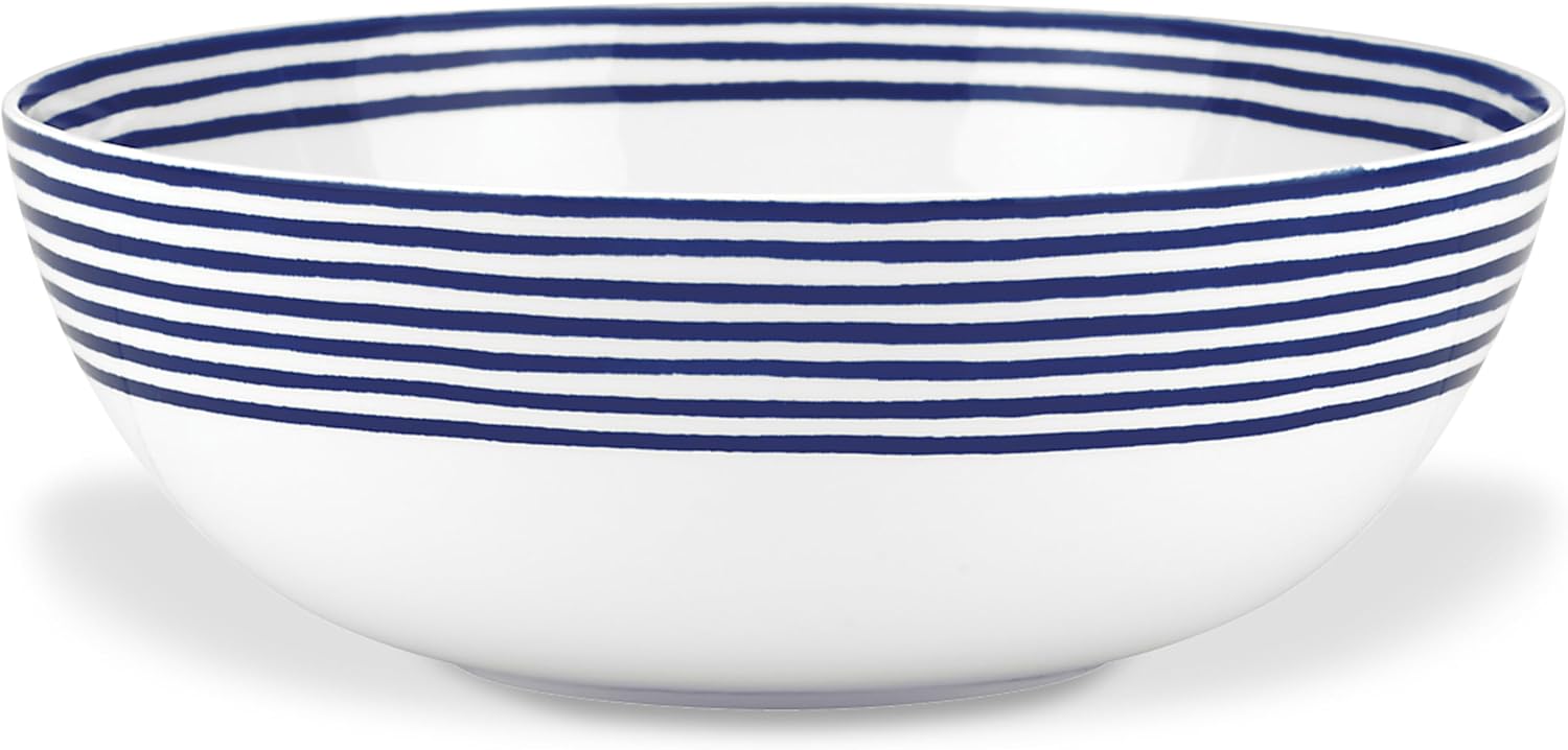 kate spade new york Charlotte Street Medium Serving Bowl, 1 Count, Blue