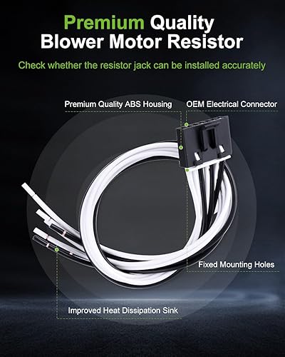 Miniatura 228 de SCITOO Resistencia de motor de ventilador HVAC para 2008-2013 para Chrysler 300/2008-2016 para Town & Country/2008-2010 para Dodge Charger/2008-2018