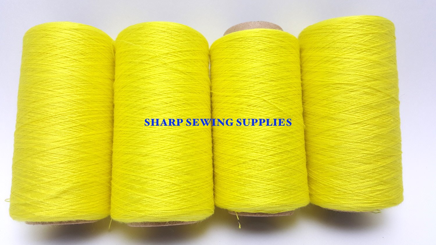 4 Tubes Spun Polyester Serger, Quilting & Sewing Thread 4 Tubes 1000 Yds. Each - Multiple Colors (Yellow)