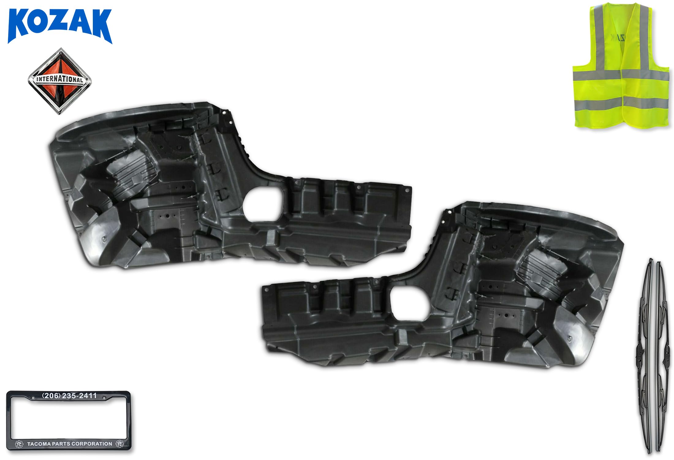 Amazon.com: KOZAK Inner Reinforcement Bumper Corner Pair (Left