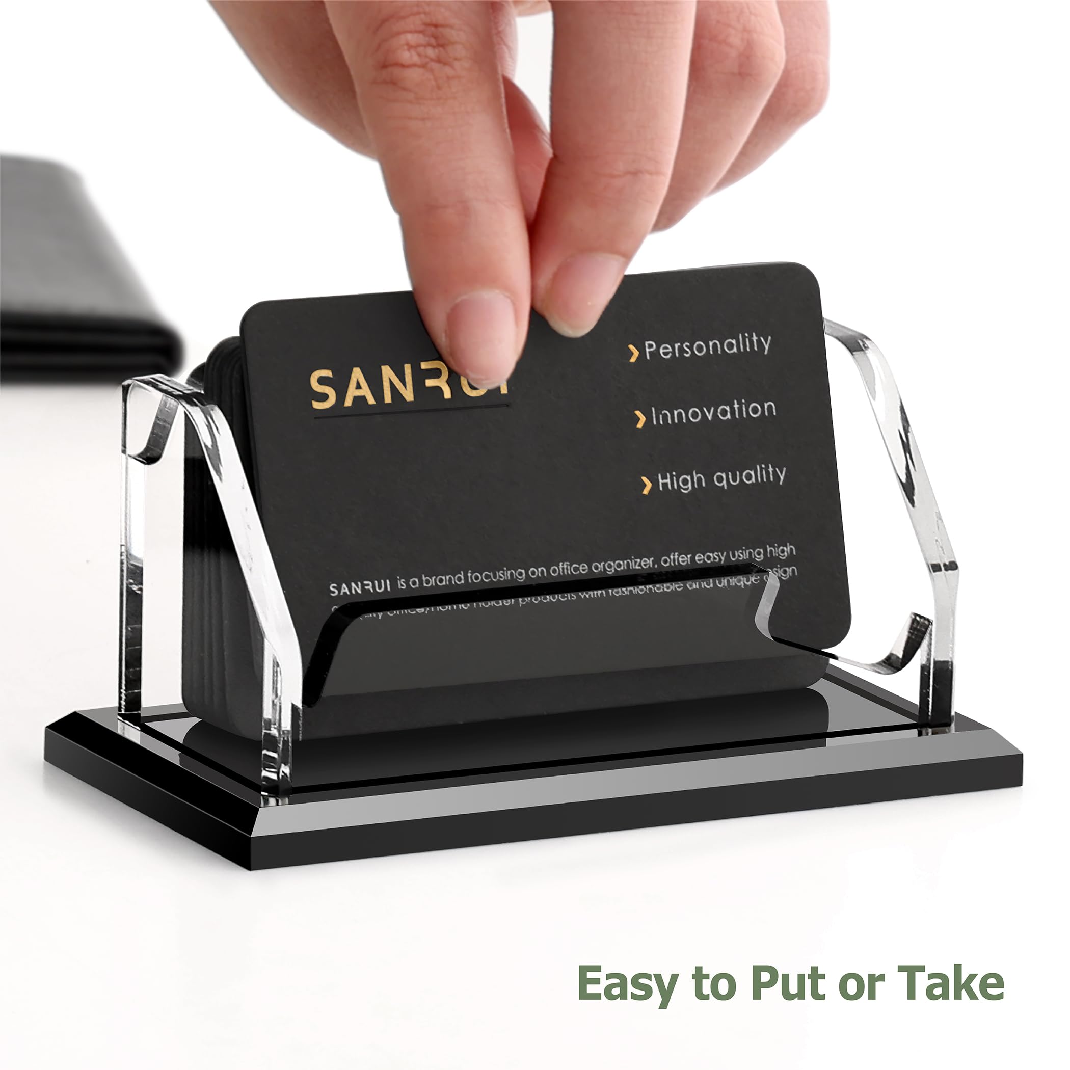 SANRUI Business Card Holder - 1 Slot Acrylic -6