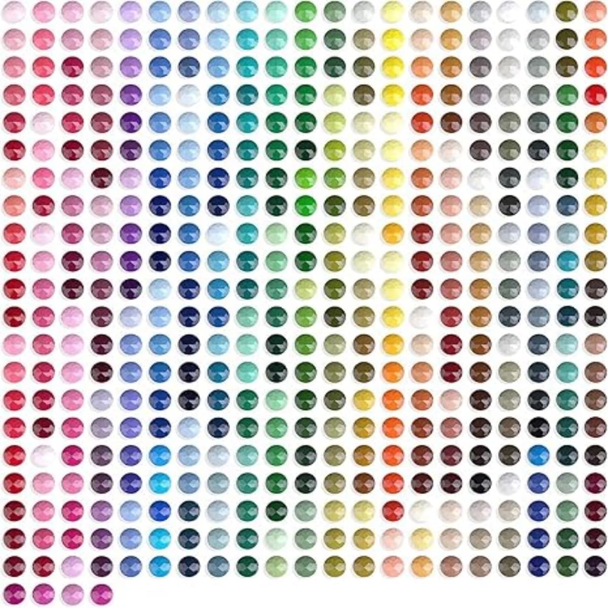 178800PCS Resin Beads for Diamond Painting, Diamond Painting Accessories, 447 Colors Round Drills for Crafts, Bead Art or Nails Art, 2.8MM