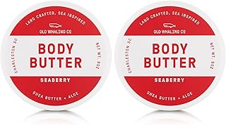 Seaberry Body Butter 2 Pack – Soothing Cream with Shea Butter, Aloe and Sunflower Oil – Raspberry, Orange, Plum and Vanilla Scent, 8 oz Jars, Set of 2