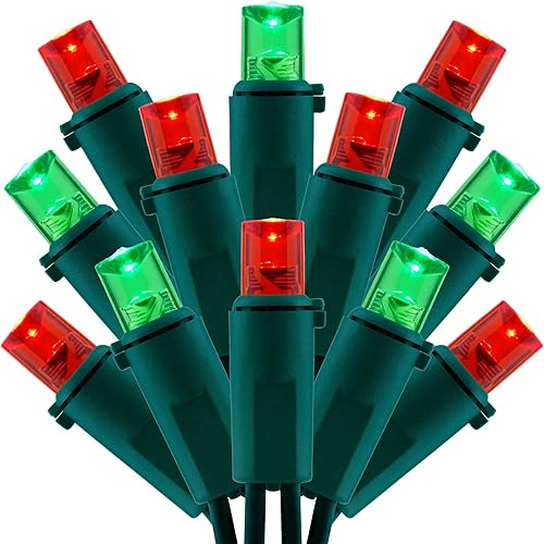 Miniatura 10 de SWEET SHINE Luces LED de Navidad blancas frías con cable verde, 66 pies, 200 unidades, certificación UL, grado comercial, 0.197 in, juego de luces