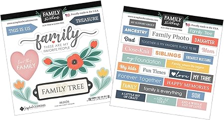 Amazon.com: Family Scrapbook Stickers - Scrapbook Stickers Family