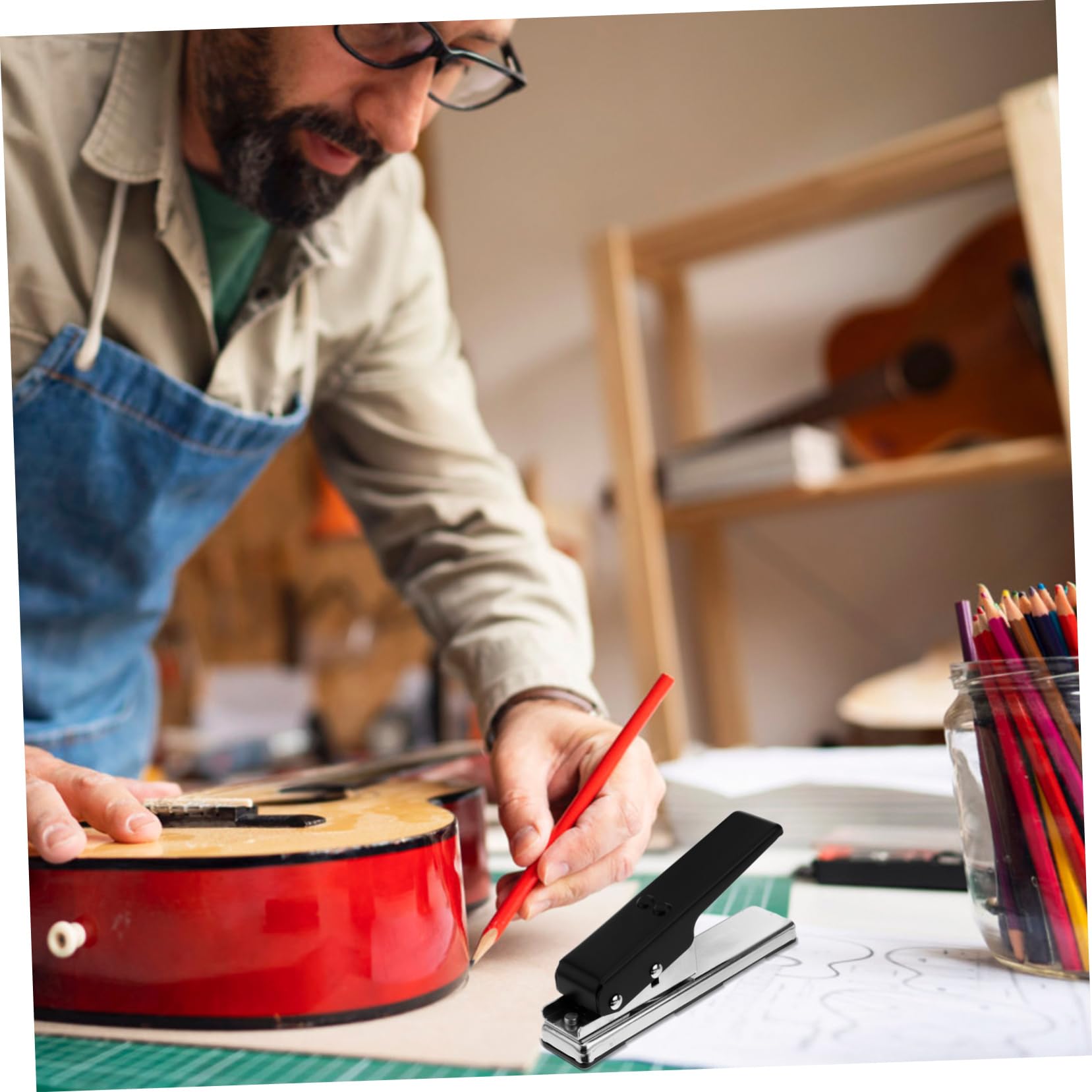 1pezzi Plettro Per Chitarra Strumento Per Plettri Personalizzati Cutter Resistente e Facile Usare Per Musicisti