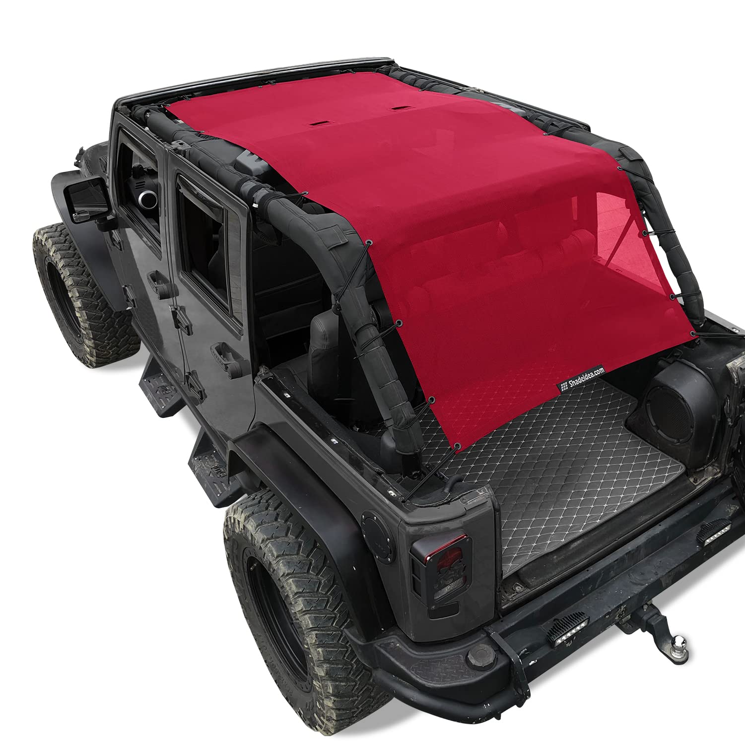 JK Sun Shade Top Compatible with Jeep Wrangler Sunshade Front&amp;Rear&amp;Back