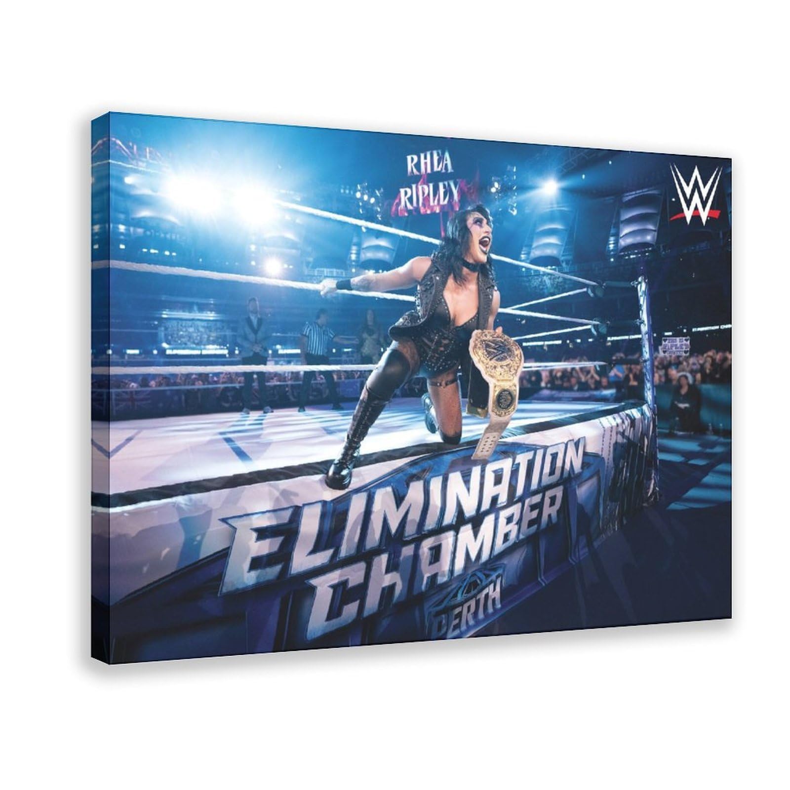 Hgklbg Frame-Style Wrestler Rhea Ripley Poster Canvas Poster Bedroom Decor Gift