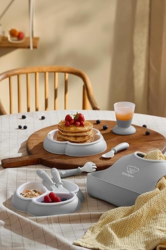 Miniatura 4 de BabyBjörn Juego de vajilla, 8 piezas, gris