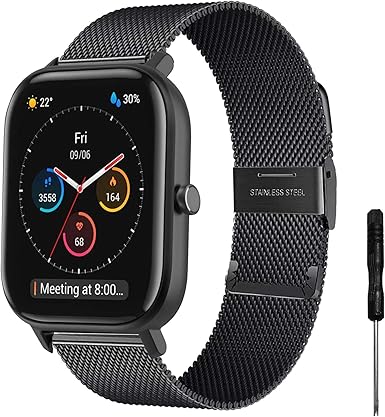 YHC Correa para Xiaomi Amazfit GTS, correa de metal ...